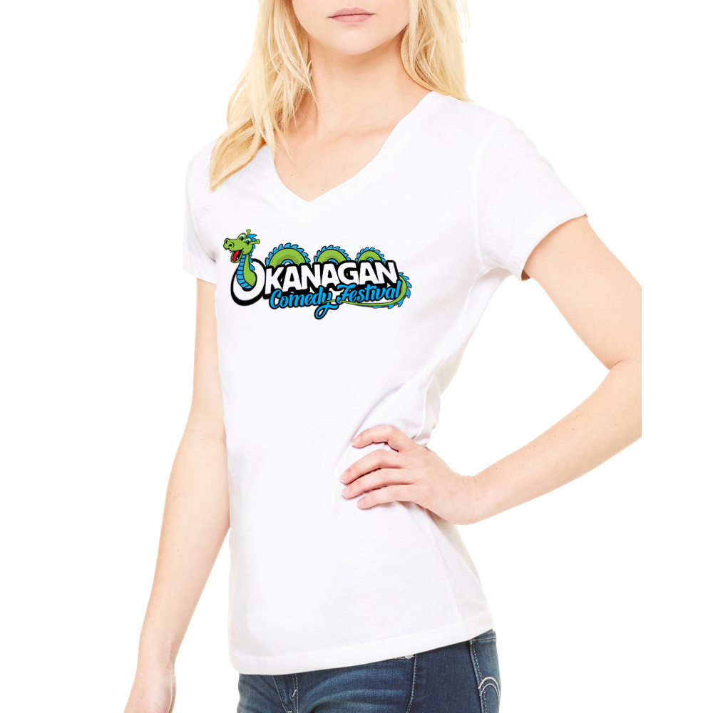 Okanagan Comedy Festival - Premium Womens V-Neck T-shirt