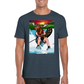 The Canadian Long Weekend -  A Moose headed Lumberjack with a beaver tail waterskiing. - Classic Unisex Crewneck T-shirt