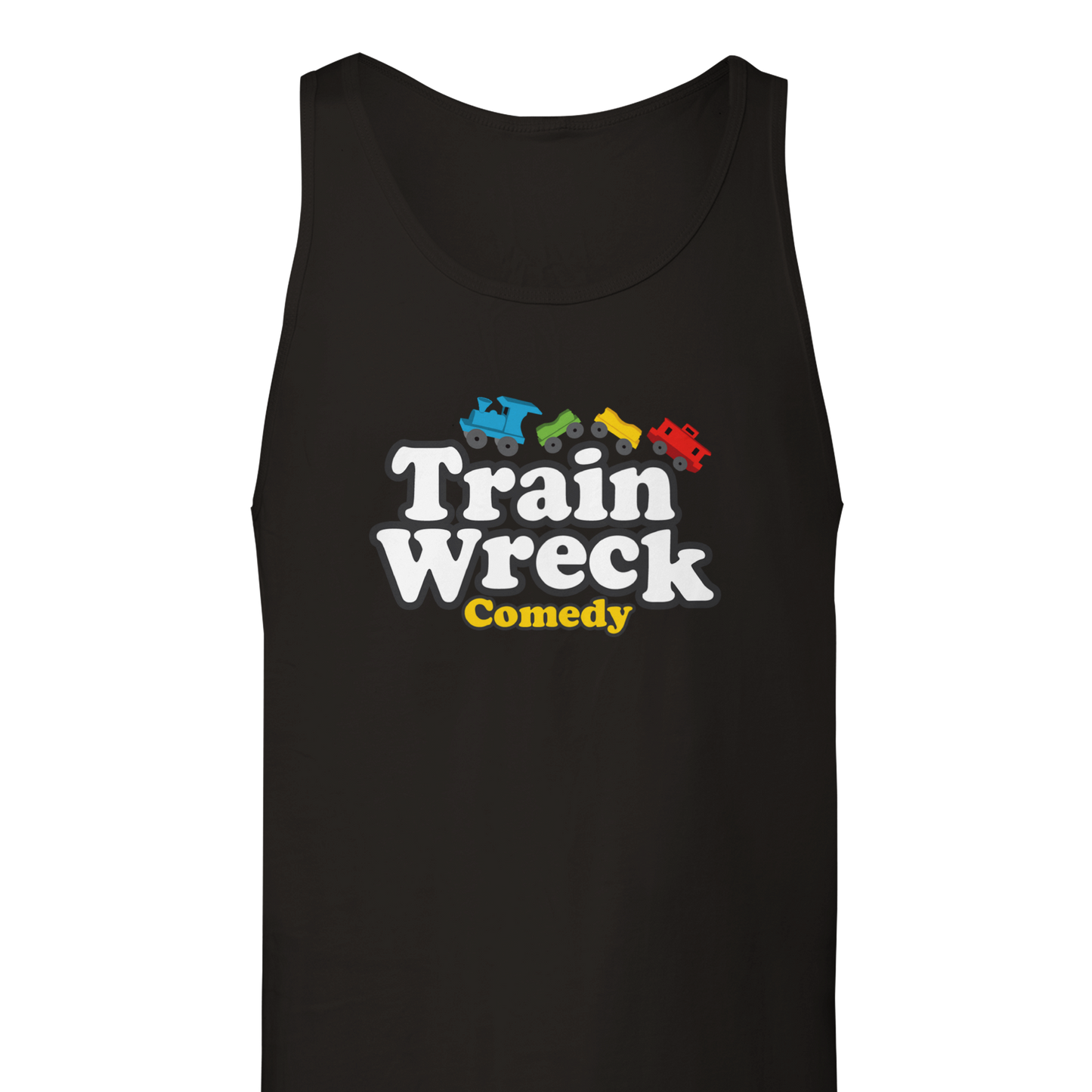 Train Wreck Comedy - Premium Unisex Tank Top